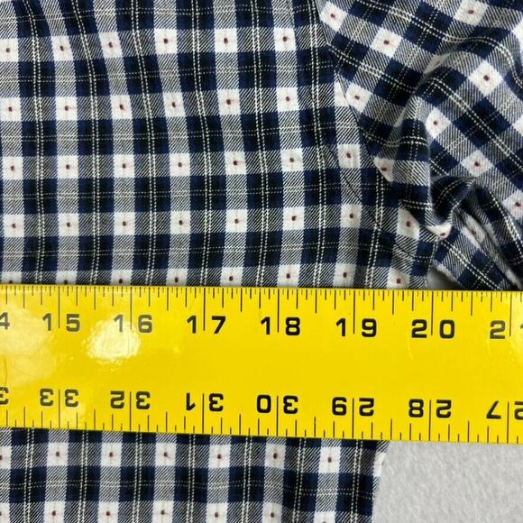Scotch & Soda Shirt Mens M Blue White Plaid Button Up Long Sleeve Luxury Garment - Picture 12 of 13